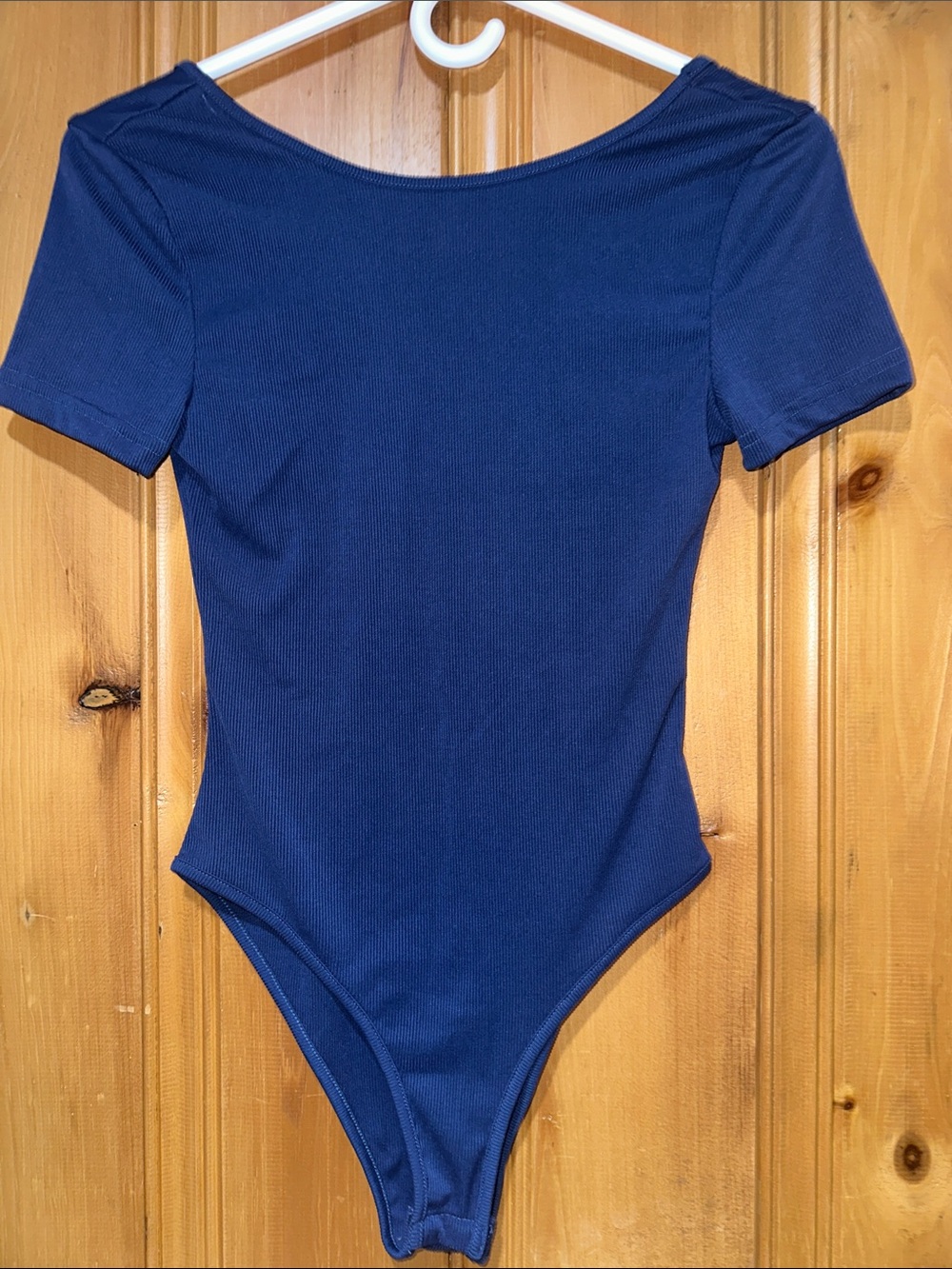 Classic Navy Short-Sleeve Kids One-Piece Bodysuit